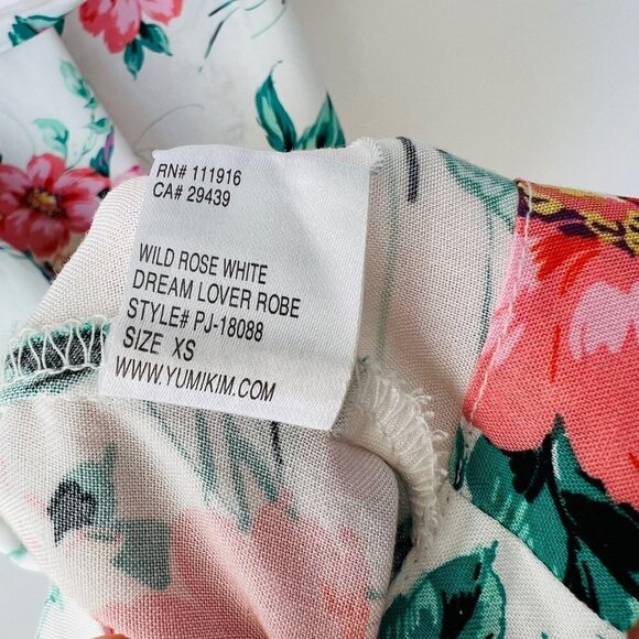 ❤️ Yumi Kim NWT Dream Lover robe , Wild Rose white , Size XS - Picture 10 of 10